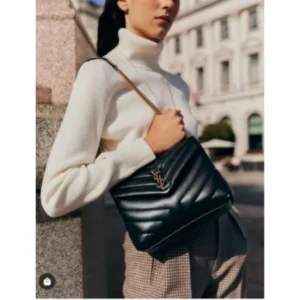 Premium Ysl Lou Lou Medium Sling Bag With Double Box For Women (LAB807) - stayhit.in