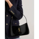 Premium Ysl Patent Hobo Bag Black With Og Box For Women (BOT2813) - stayhit.in