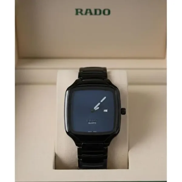 Rado True Square Watch Black Blue For Men Rado True Square Watch Black Blue For Men