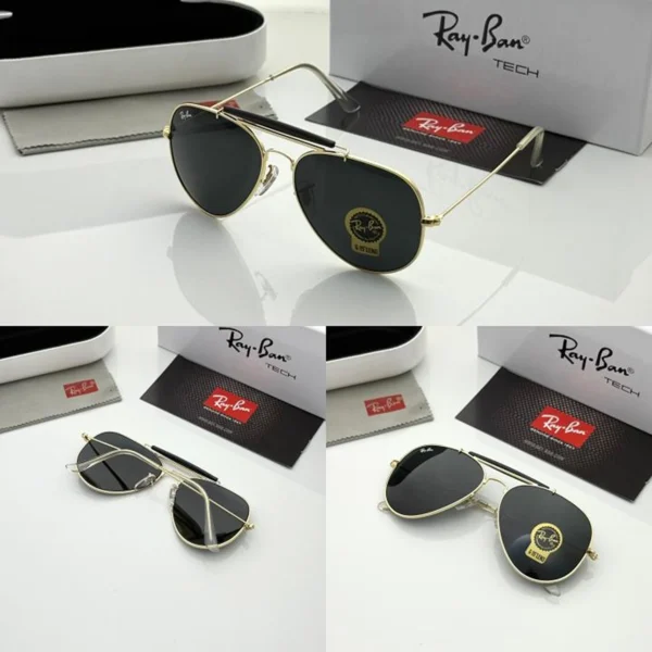 Rayban Sunglasses Golden Black For Men Rayban Sunglasses Golden Black For Men