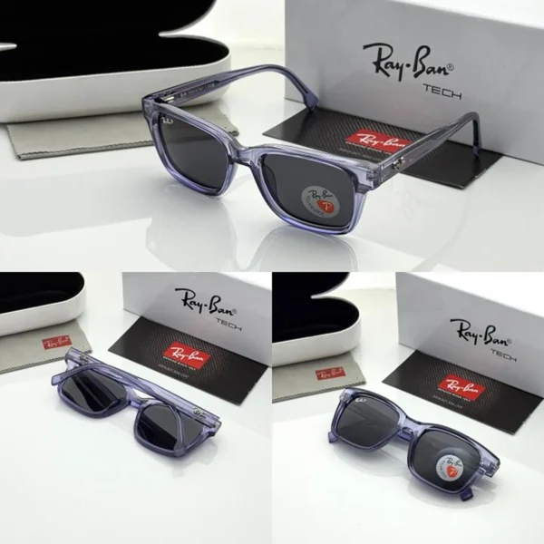 Rayban Sunglasses Purple Transparent Black For Men Rayban Sunglasses Purple Transparent Black For Men
