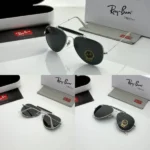 Rayban Sunglasses Silver Black For Men