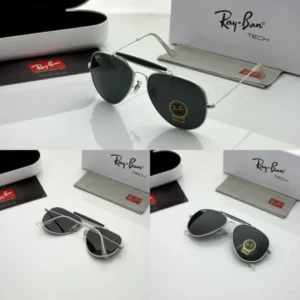 Rayban Sunglasses Silver Black For Men