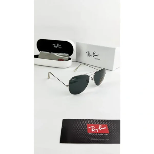 Rayban Sunglasses Silver Black For Men