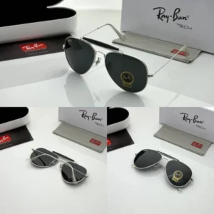 Rayban Sunglasses Silver Black For Men