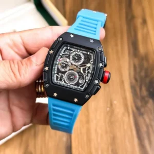 Richard Mille Chrono Watch Black Blue For Men