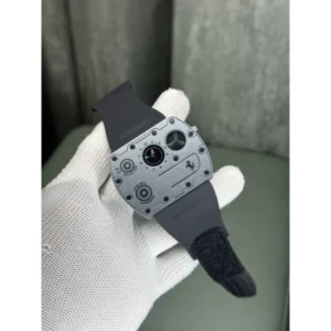 Richard Mille Ferrari Watch Slim Silver Black For Men