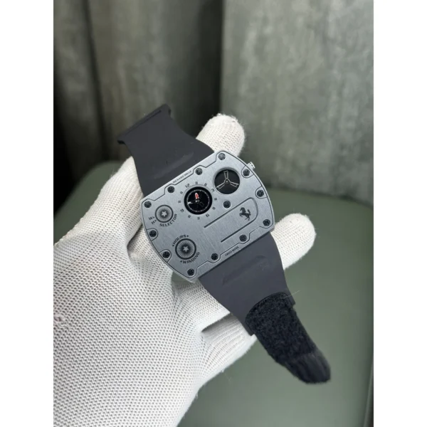 Richard Mille Ferrari Watch Slim Silver Black For Men