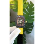 Richard Mille Rm67-02 Watch Black Yellow For Men