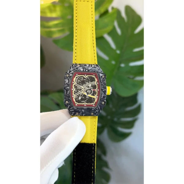 Richard Mille Rm67-02 Watch Black Yellow For Men Richard Mille Rm67-02 Watch Black Yellow For Men