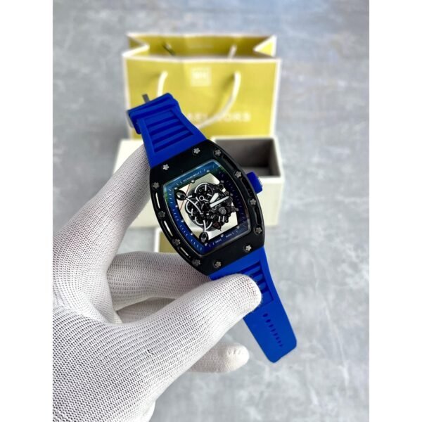 Richard Mille Skeleton Watch Blue For Men Richard Mille Skeleton Watch Blue For Men