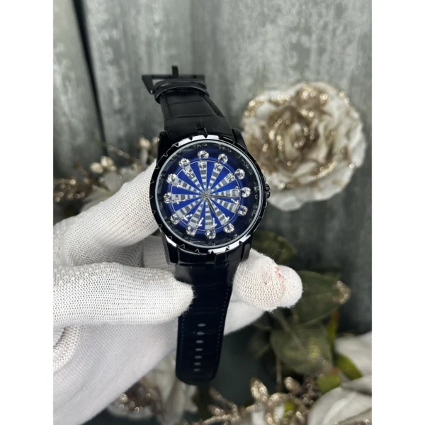 Roger Dubuis Watch Silver Blue For Men Roger Dubuis Watch Silver Blue For Men