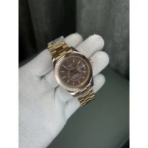 Rolex Sky Dweller Watch Copper Brown For Men