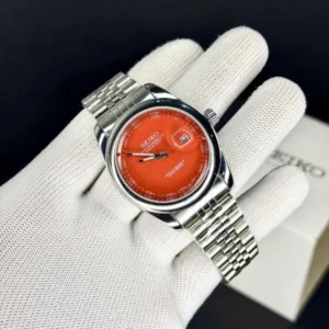 Seiko Galaxy Dust Watch Orange Dial For Men