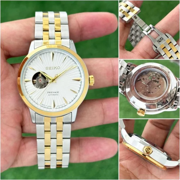 Seiko Presage Automatic Watch Open Back For Men Seiko Presage Automatic Watch Open Back For Men