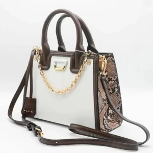 Stylish Aldo Ashover Satchel Bag Contrast Trim With Dust Bag For Women (LAB871) - stayhit.in