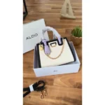 Stylish Aldo Ashover Satchel Bag Contrast Trim With Dust Bag For Women (LAB870) - stayhit.in