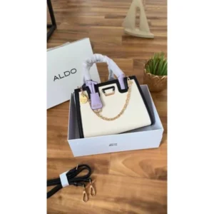 Stylish Aldo Ashover Satchel Bag Contrast Trim With Dust Bag For Women (LAB870) - stayhit.in