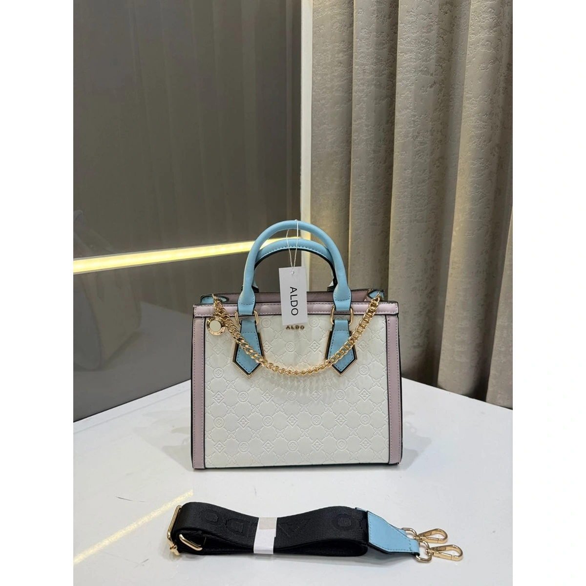 Stylish Aldo Ashover Satchel Bag Contrast Trim With Dust Bag For Women (LAB869) - stayhit.in Stylish Aldo Ashover Satchel Bag Contrast Trim With Dust Bag For Women (LAB869) - stayhit.in