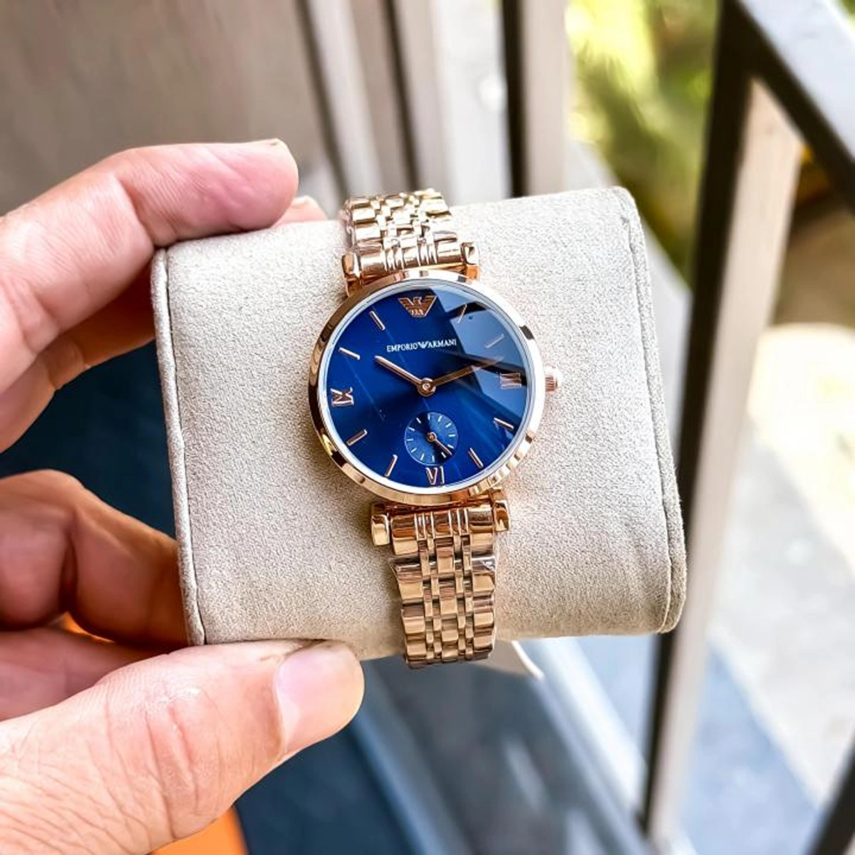 Stylish Armani Watch Rose Blue For Women (BOT3630) - stayhit.in Stylish Armani Watch Rose Blue For Women (BOT3630) - stayhit.in