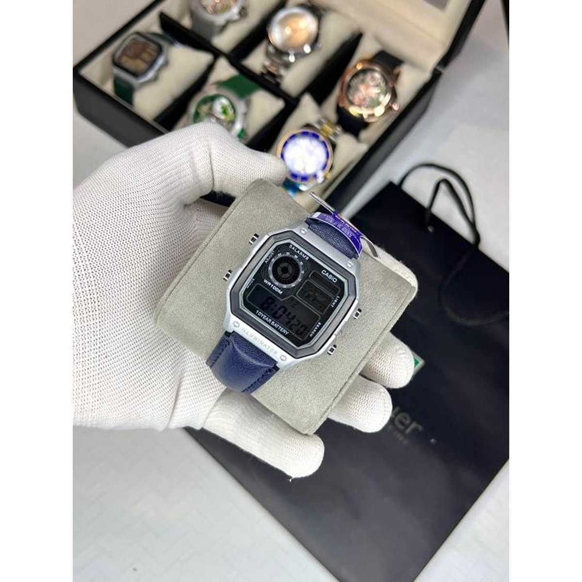 Stylish Casio Illuminator Watch Blue Silver For Men (BOT3095) - stayhit.in Stylish Casio Illuminator Watch Blue Silver For Men (BOT3095) - stayhit.in