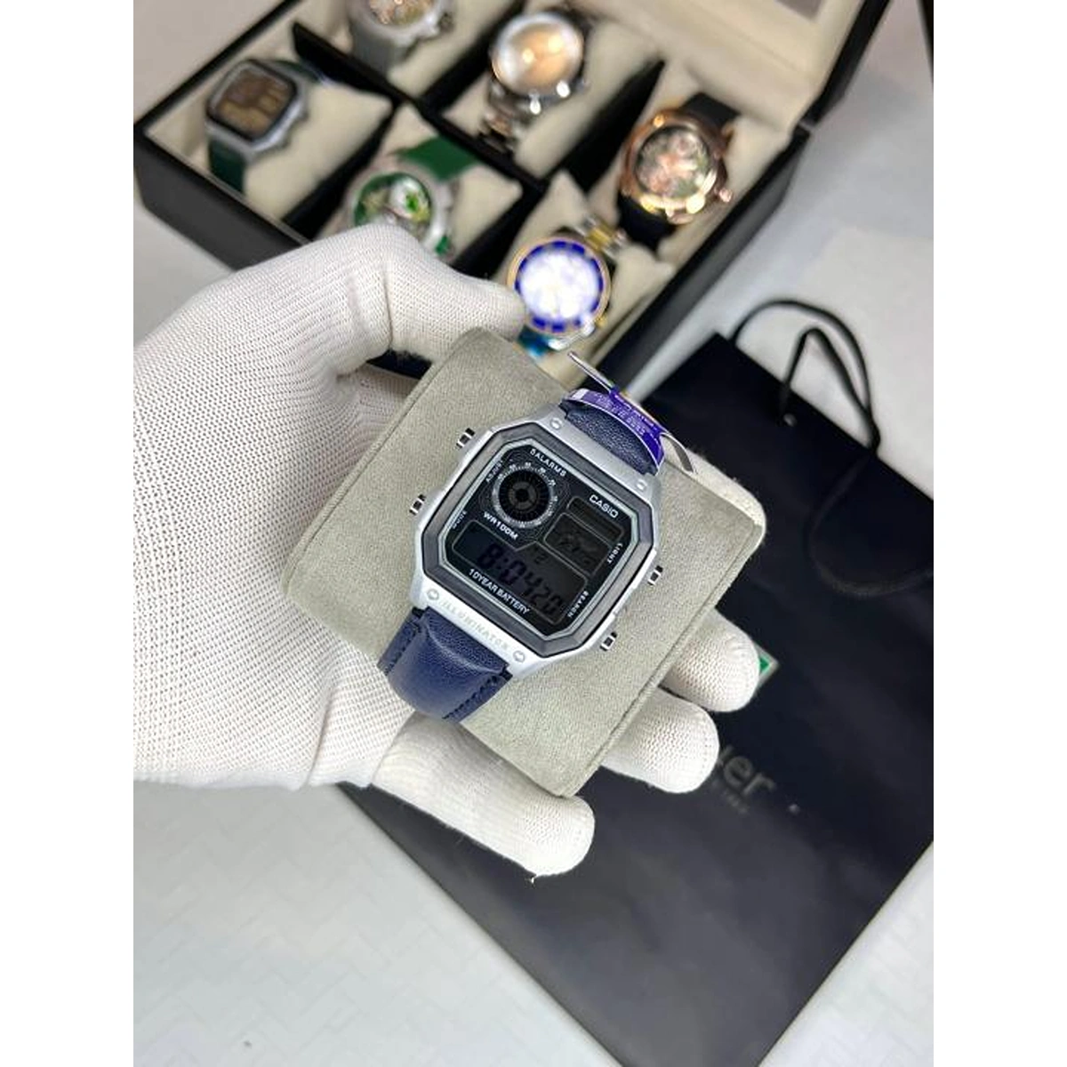 Stylish Casio Illuminator Watch Blue Silver For Men (BOT3366) - stayhit.in Stylish Casio Illuminator Watch Blue Silver For Men (BOT3366) - stayhit.in