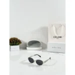 Stylish Celine 1006 Sunglass Silver Black For Women (BT190) - stayhit.in