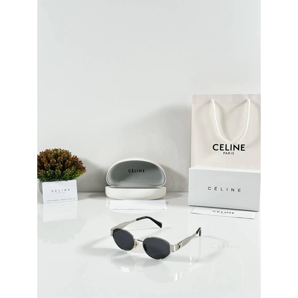 Stylish Celine 1006 Sunglass Silver Black For Women (BT190) - stayhit.in Stylish Celine 1006 Sunglass Silver Black For Women (BT190) - stayhit.in