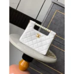 Stylish Chanel Pearl Flap Shoulder Bag With Og Box & Dust Bag For Women (LAB1061) - stayhit.in