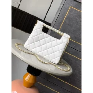Stylish Chanel Pearl Flap Shoulder Bag With Og Box & Dust Bag For Women (LAB1061) - stayhit.in