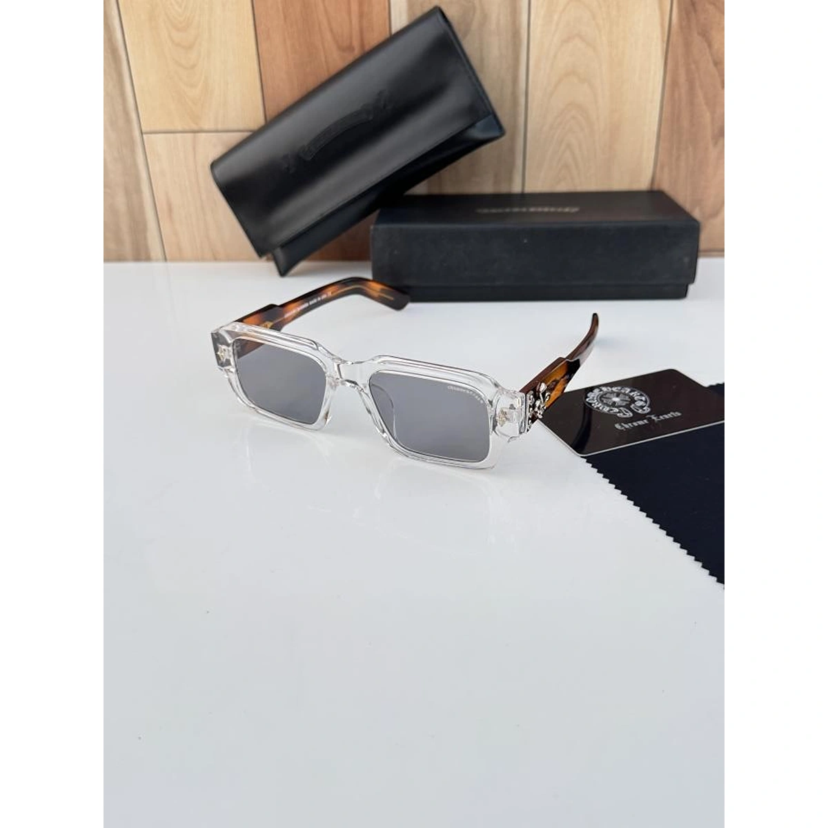 Stylish Chrome Heart Sunglasses Water Black Tiger For Men (WS73) - stayhit.in