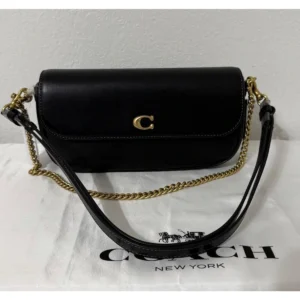 Stylish Coach Brook Flap Chain Bag With Og Box Dust Cover For Women (BOT2601) - stayhit.in
