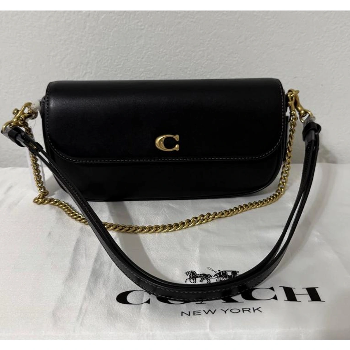 Stylish Coach Brook Flap Chain Bag With Og Box Dust Cover For Women (BOT2601) - stayhit.in