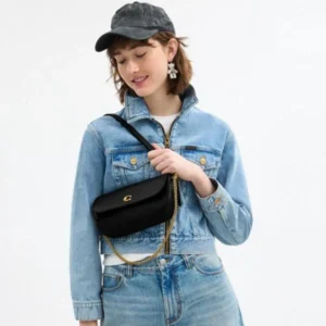 Stylish Coach Brook Flap Chain Bag With Og Box Dust Cover For Women (BOT2601) - stayhit.in