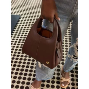 Stylish Coach Lana Bag Wine With Og Box Dust Cover Long Belt For Women (SOS455) - stayhit.in