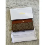 Stylish Coach Long Zippy Wallet With Og Box Dust Cover For Women (DW228) - stayhit.in