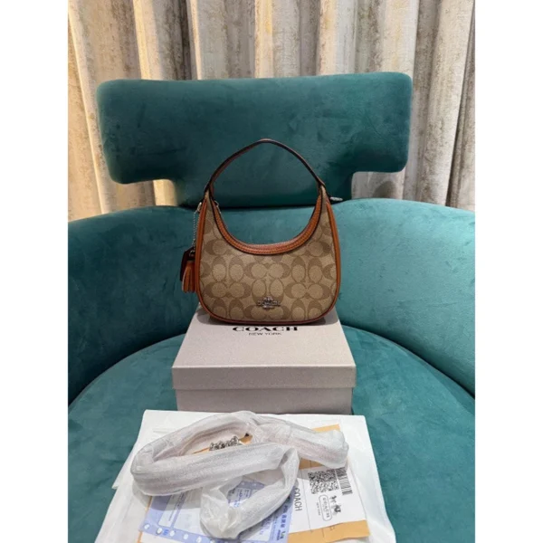 Stylish Coach Mini Crossbody Bag Apricot With Og Box Dust Bag For Women (BOT3776) - stayhit.in Stylish Coach Mini Crossbody Bag Apricot With Og Box Dust Bag For Women (BOT3776) - stayhit.in