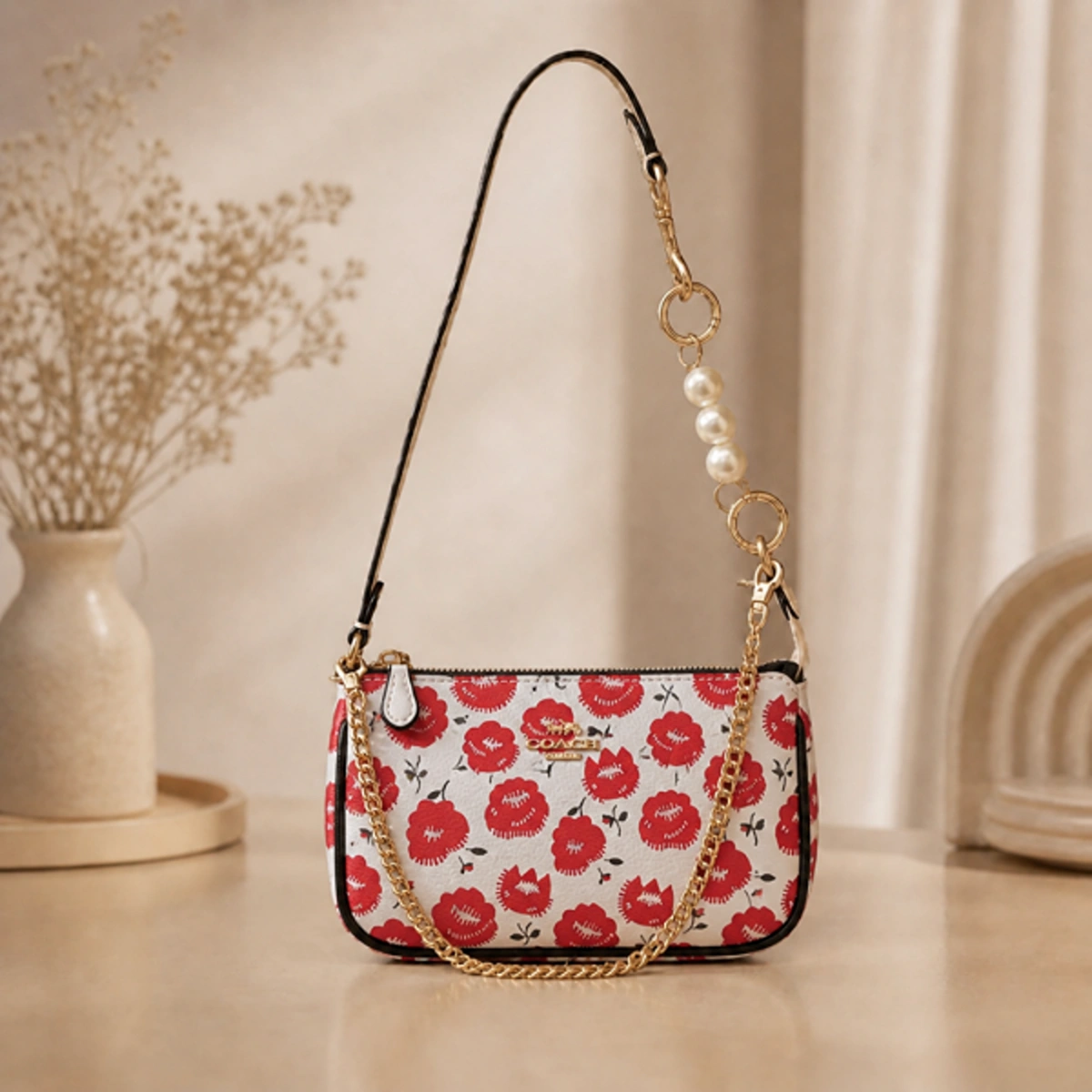 Stylish Coach Nolita Tote Bag Red Black For Women (BOT2886) - stayhit.in Stylish Coach Nolita Tote Bag Red Black For Women (BOT2886) - stayhit.in