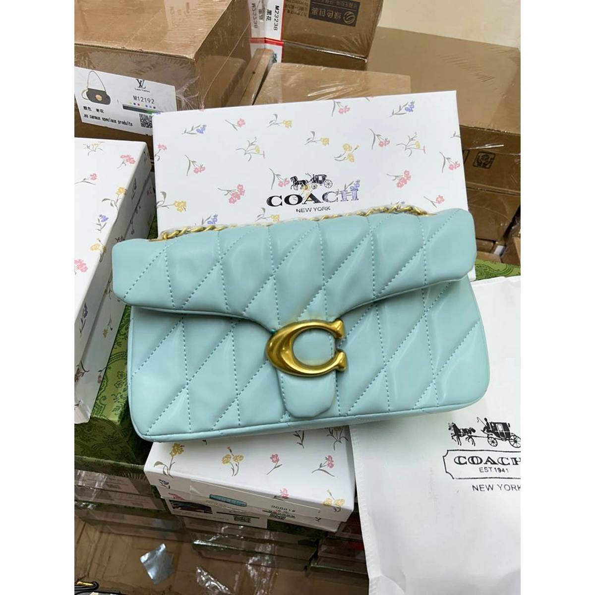 Stylish Coach Quilted Tabby Shoulder Bag With Og Box For Women (SOS498) - stayhit.in Stylish Coach Quilted Tabby Shoulder Bag With Og Box For Women (SOS498) - stayhit.in