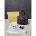 Stylish Coach Tabby Bag Leather With Cherry Charm With Box For Women (BOT2773) - stayhit.in