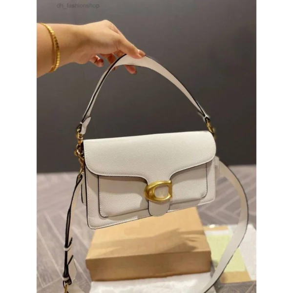 Stylish Coach Tabby Shoulder Bag White With Og Box For Women (DW140) - stayhit.in