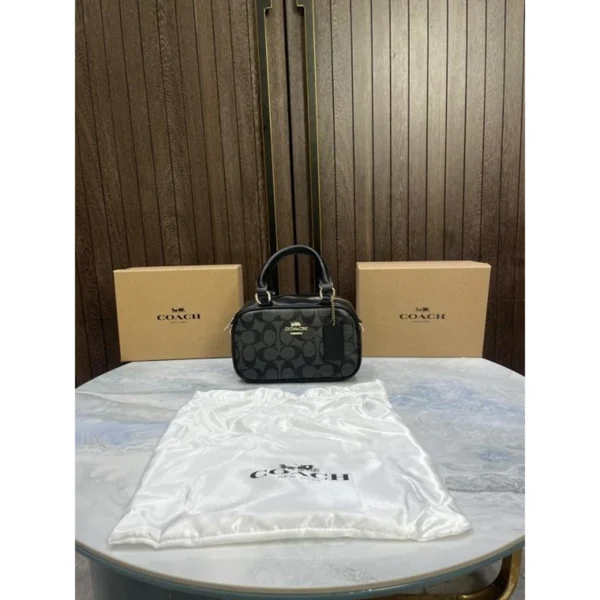 Stylish Coach Taupe Mini Logo Satchel Bag With Box For Women (BOT3788) - stayhit.in Stylish Coach Taupe Mini Logo Satchel Bag With Box For Women (BOT3788) - stayhit.in