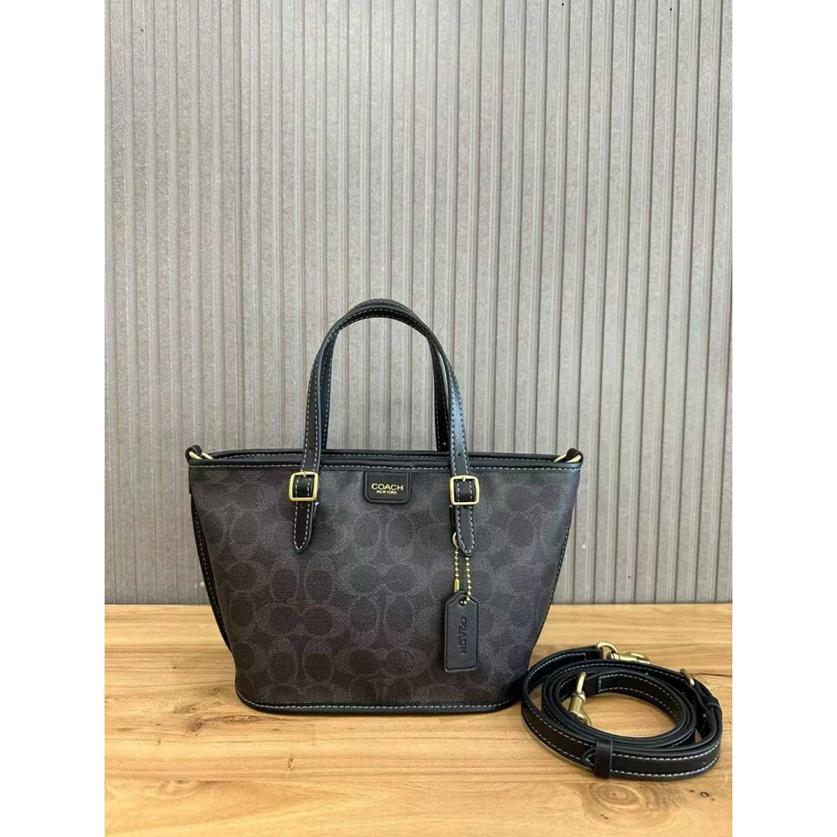 Stylish Coach Taxi Small Tote Bag With Og Box Monogram For Women (SOS508) - stayhit.in Stylish Coach Taxi Small Tote Bag With Og Box Monogram For Women (SOS508) - stayhit.in