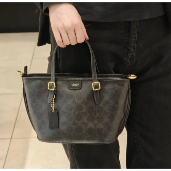 Stylish Coach Taxi Small Tote Bag With Og Box Monogram For Women (SOS508) - stayhit.in Stylish Coach Taxi Small Tote Bag With Og Box Monogram For Women (SOS508) - stayhit.in