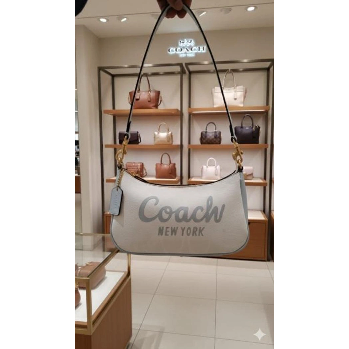 Stylish Coach Teri Bag Bold Logo With Og Box White For Women (BOT2554) - stayhit.in Stylish Coach Teri Bag Bold Logo With Og Box White For Women (BOT2554) - stayhit.in