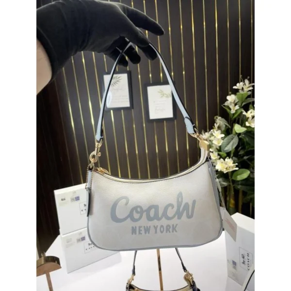 Stylish Coach Teri Bag Bold Logo With Og Box White For Women (BOT2554) - stayhit.in Stylish Coach Teri Bag Bold Logo With Og Box White For Women (BOT2554) - stayhit.in