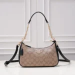 Stylish Coach Teri Shoulder Bag Apricot Black With Og Box For Women (BOT2614) - stayhit.in