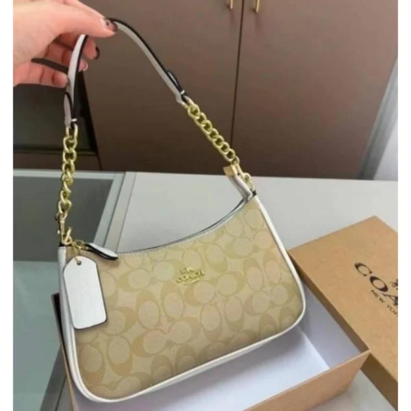 Stylish Coach Teri Shoulder Bag In Signature Canvas Dual Belts For Women (SOS429) - stayhit.in Stylish Coach Teri Shoulder Bag In Signature Canvas Dual Belts For Women (SOS429) - stayhit.in