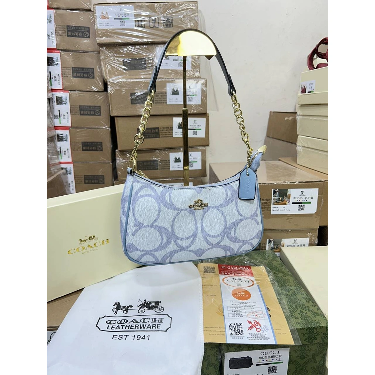 Stylish Coach Teri Shoulder Bag In Signature Canvas With Og Box For Women (SOS427) - stayhit.in Stylish Coach Teri Shoulder Bag In Signature Canvas With Og Box For Women (SOS427) - stayhit.in
