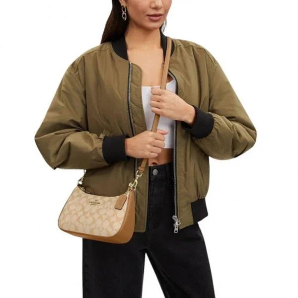 Stylish Coach Teri Shoulder Bag With Og Box Apricot Carmel For Women (BOT2615) - stayhit.in Stylish Coach Teri Shoulder Bag With Og Box Apricot Carmel For Women (BOT2615) - stayhit.in